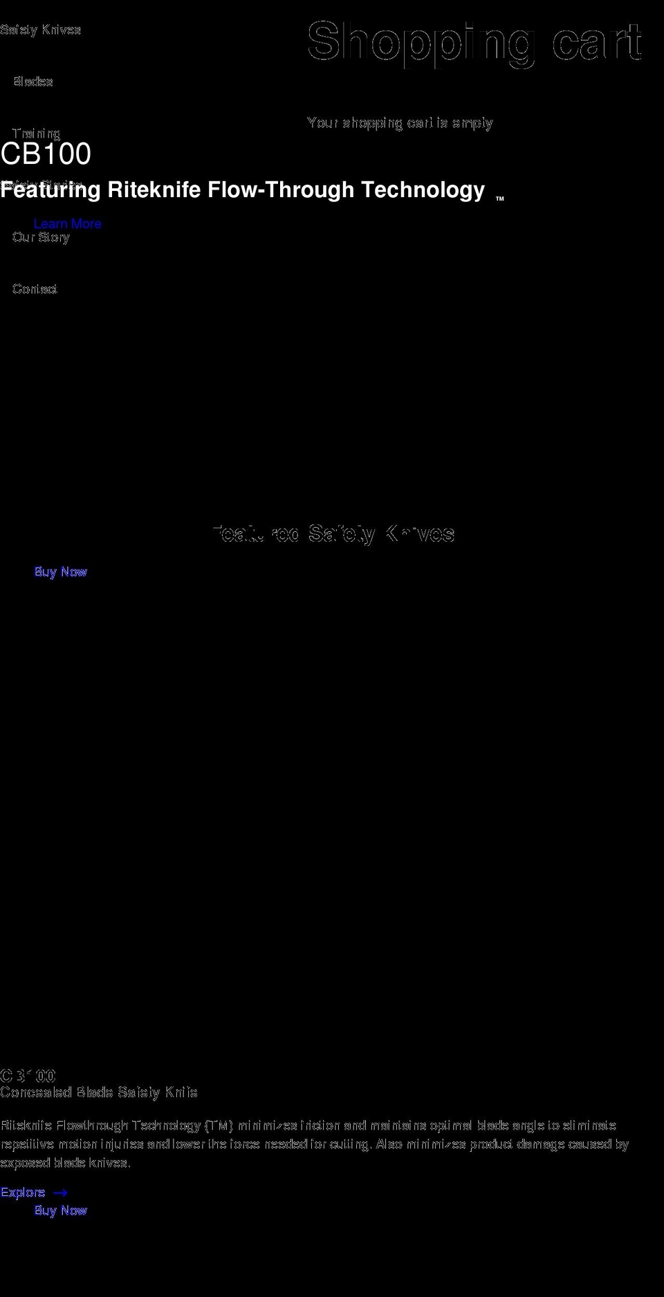 riteknife.com shopify website screenshot