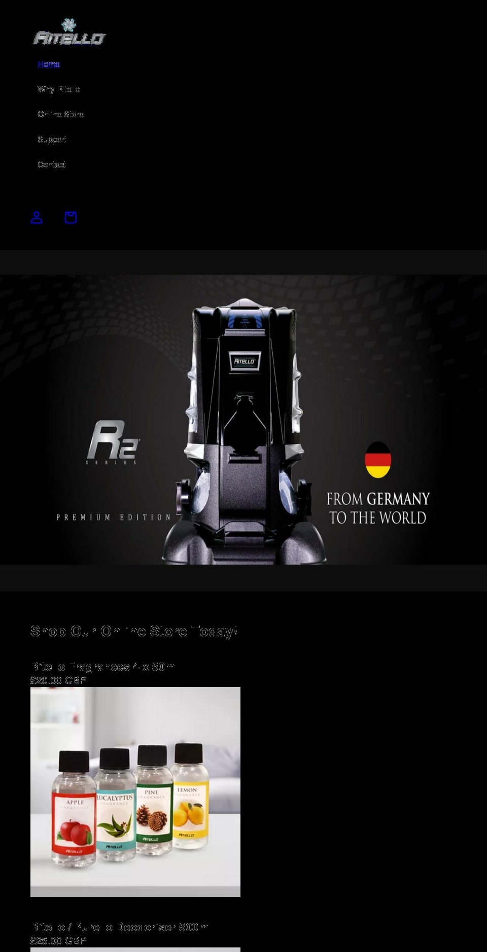 ritelloireland.com shopify website screenshot