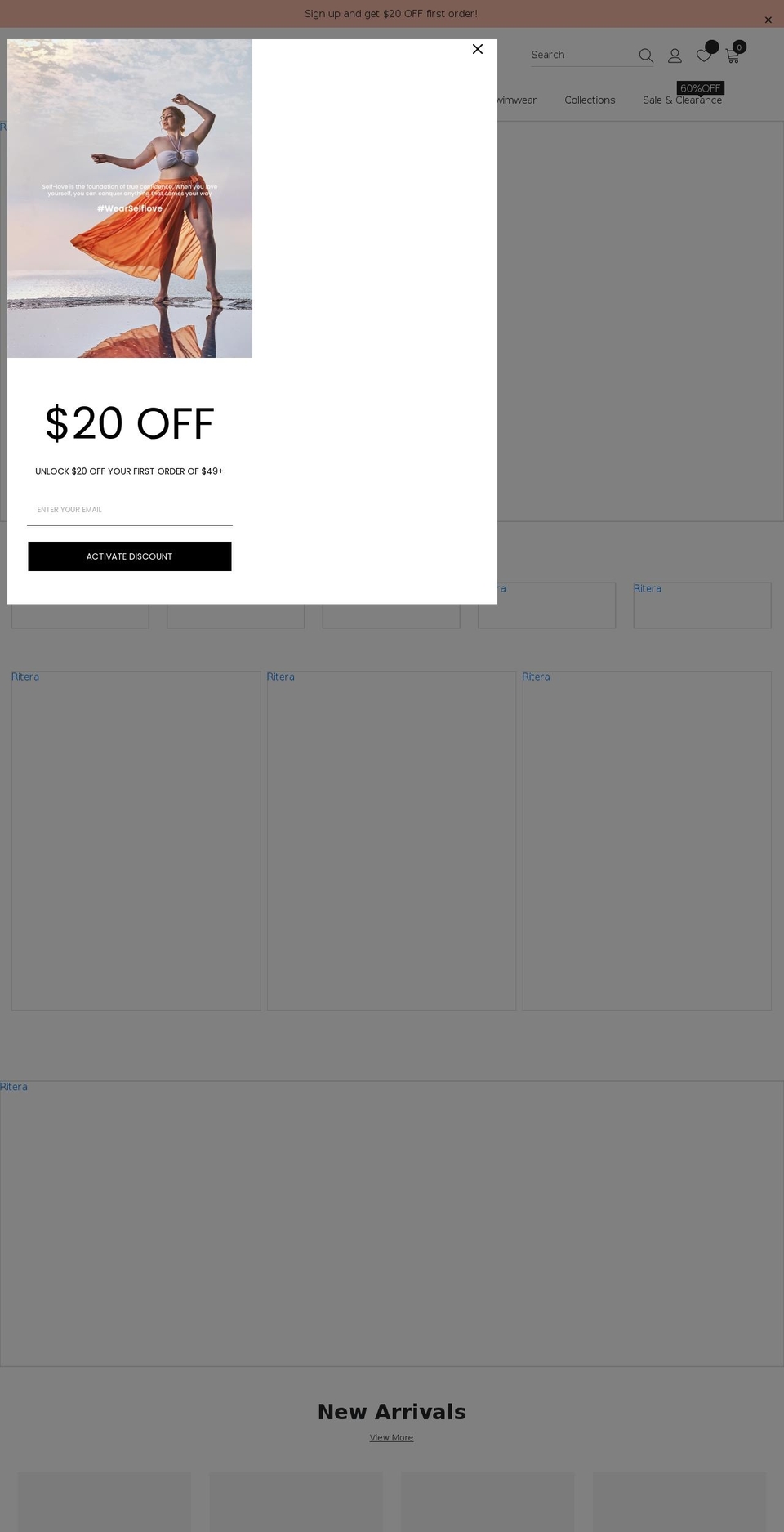 ritera.com shopify website screenshot