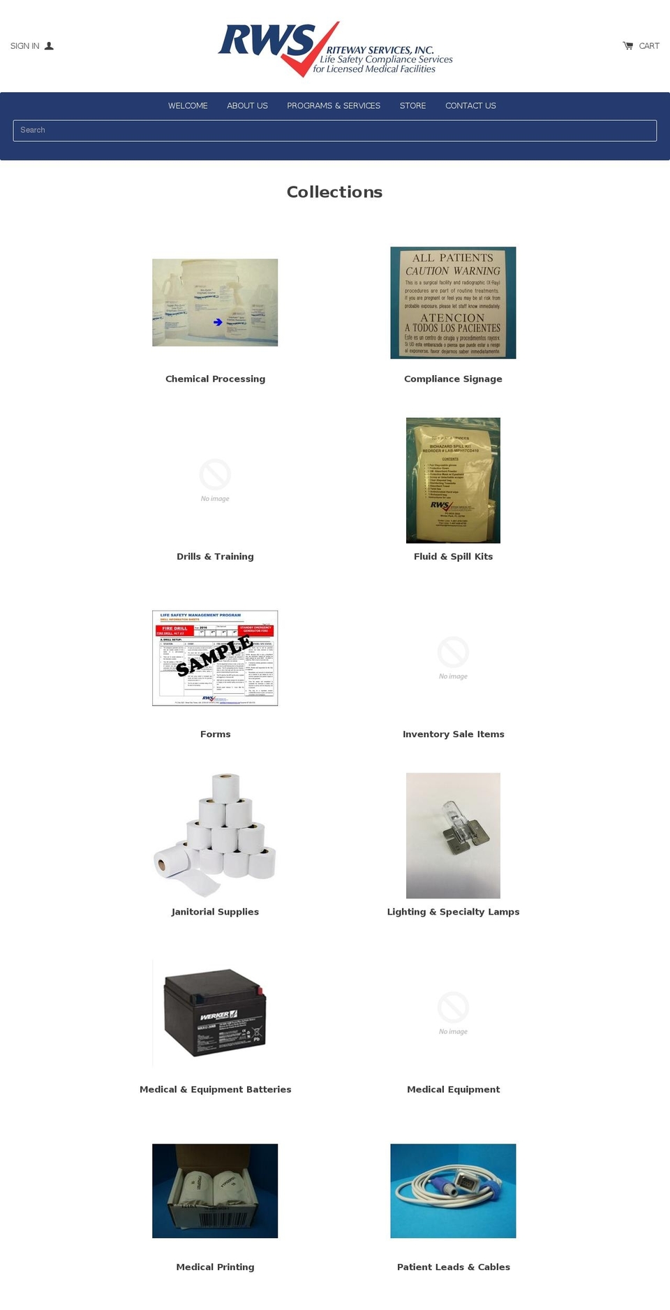 ritewaymedicalsupplies.com — Shopify storefront screenshot