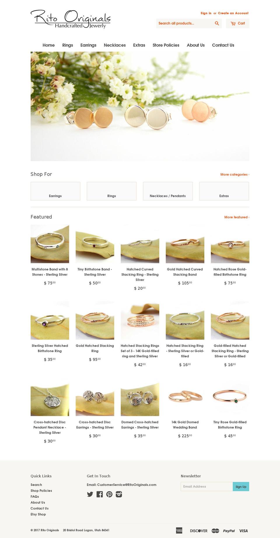 Expression Shopify theme site example ritooriginals.com