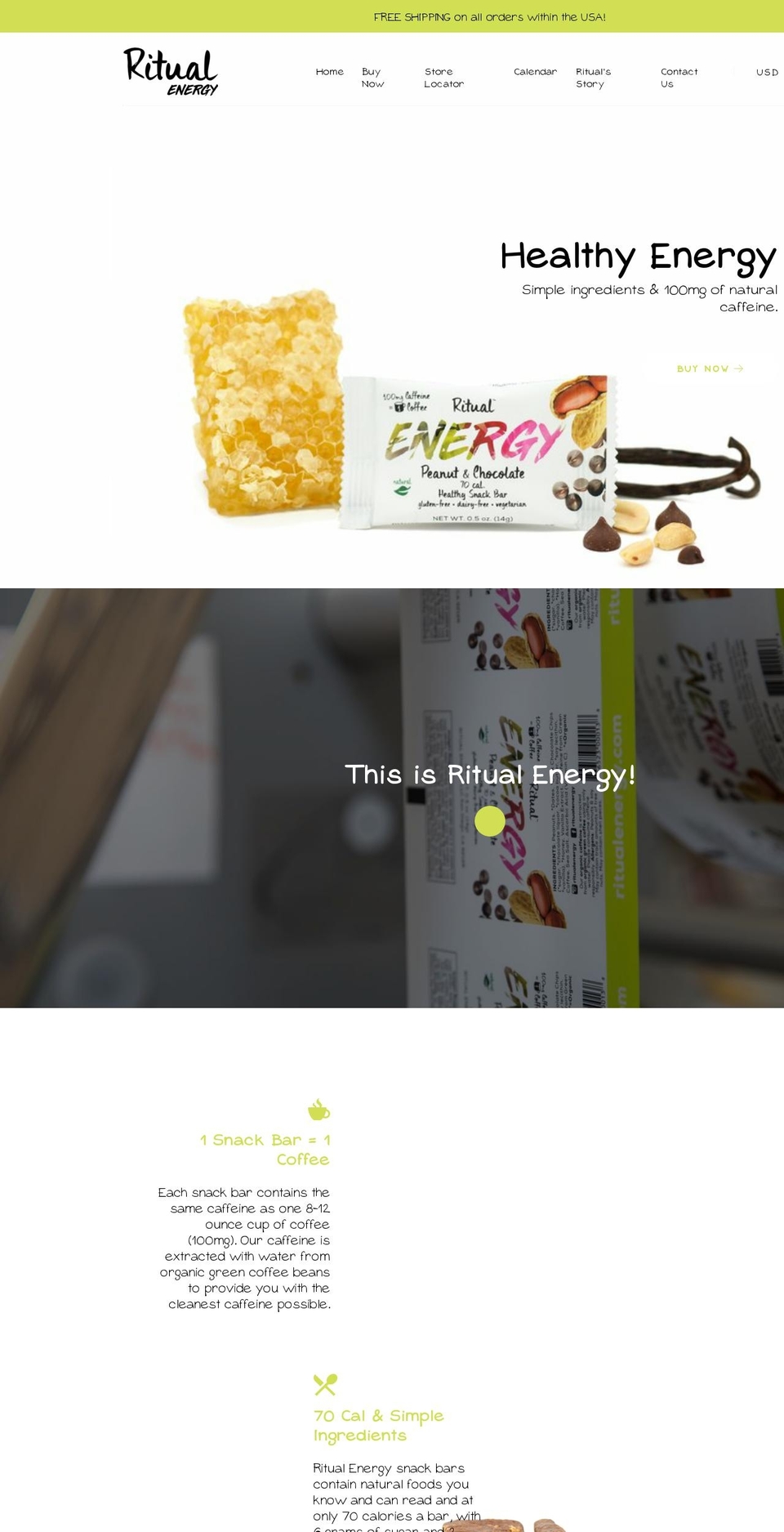 ritualcaffeine.com — Shopify storefront screenshot