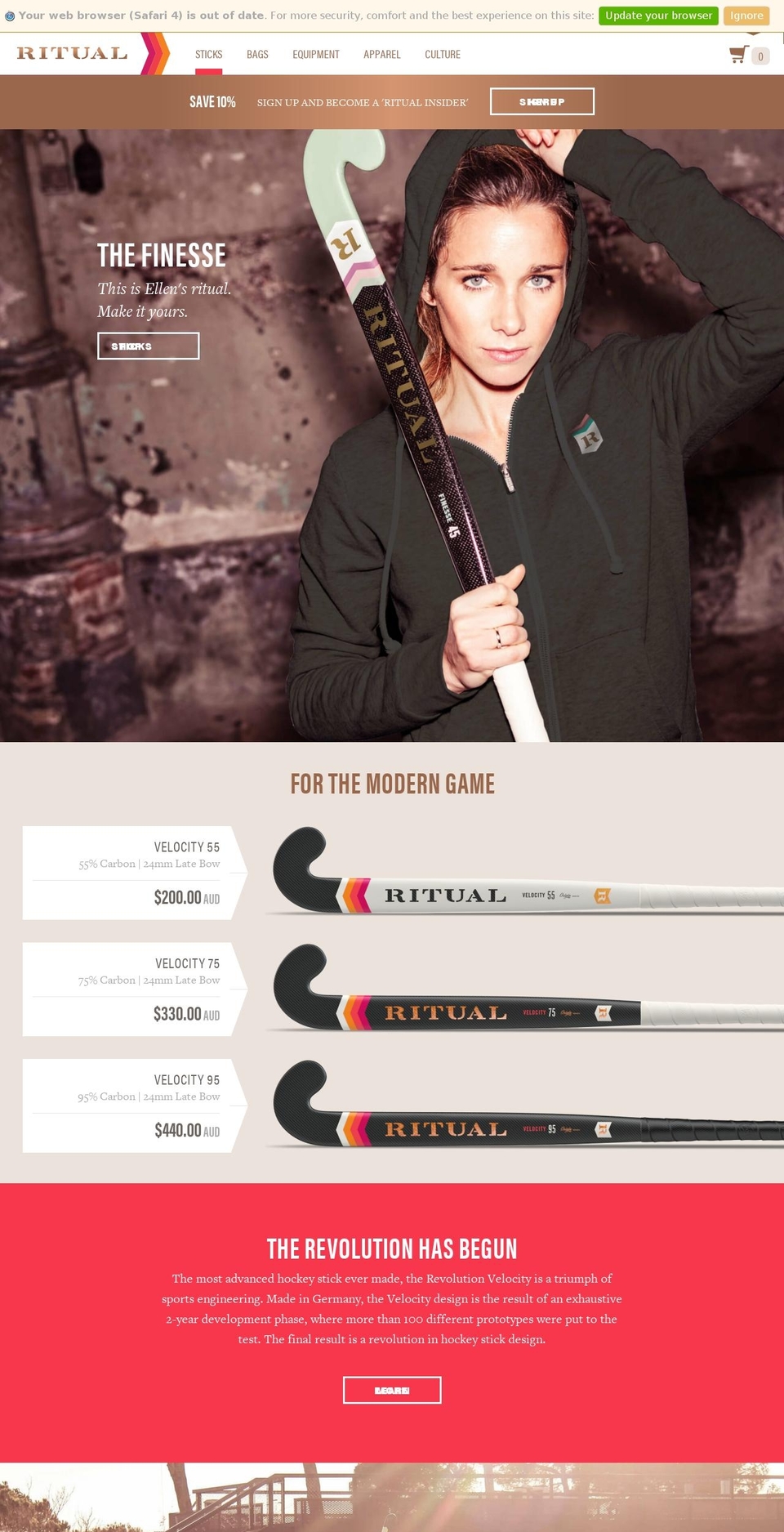 ritualhockey.de shopify website screenshot