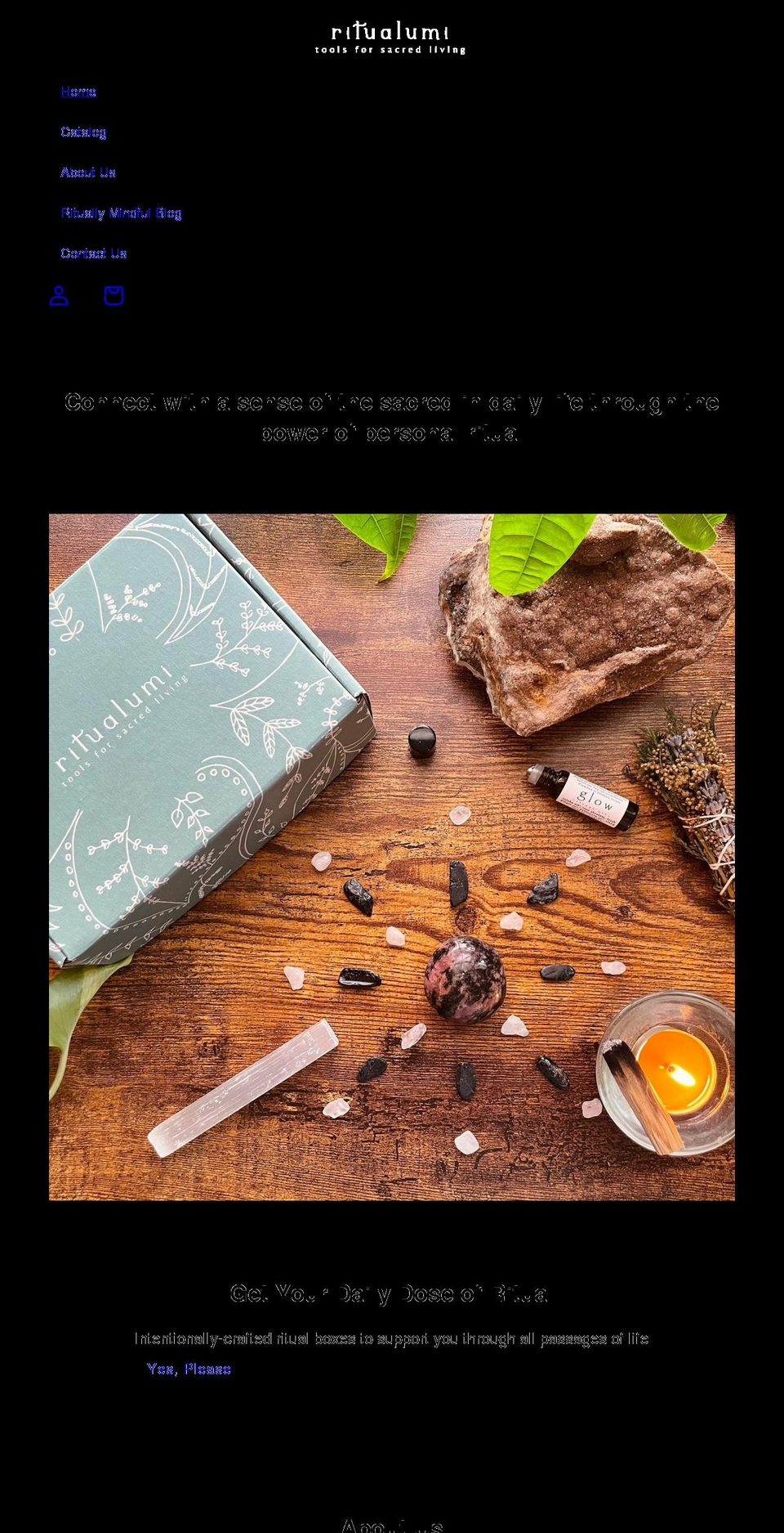 ritualumi.com shopify website screenshot
