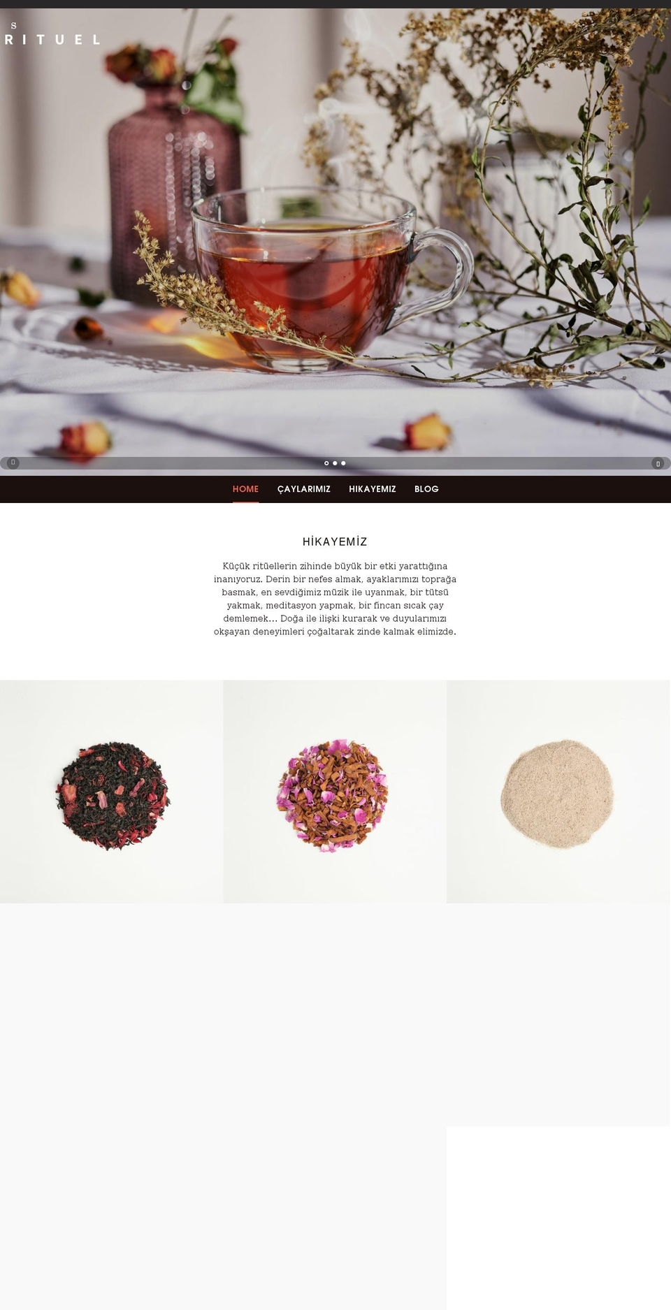 ritueltea.com shopify website screenshot