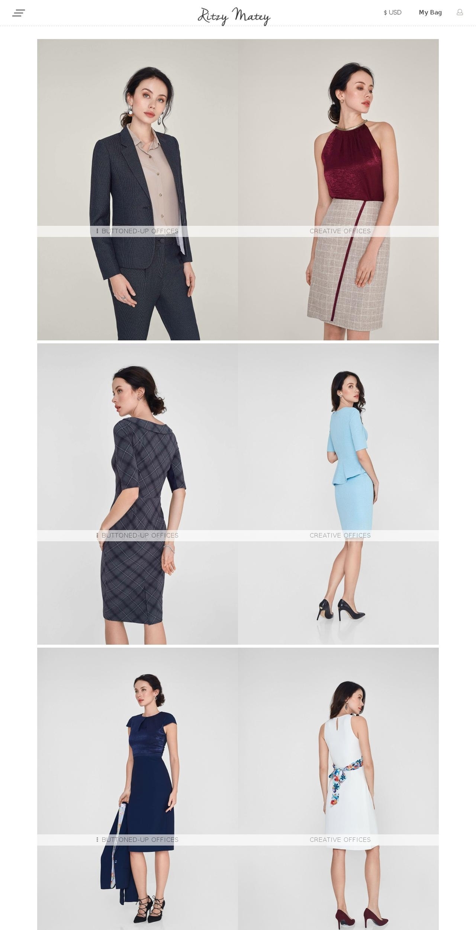 ritzymatey.com — Shopify storefront screenshot