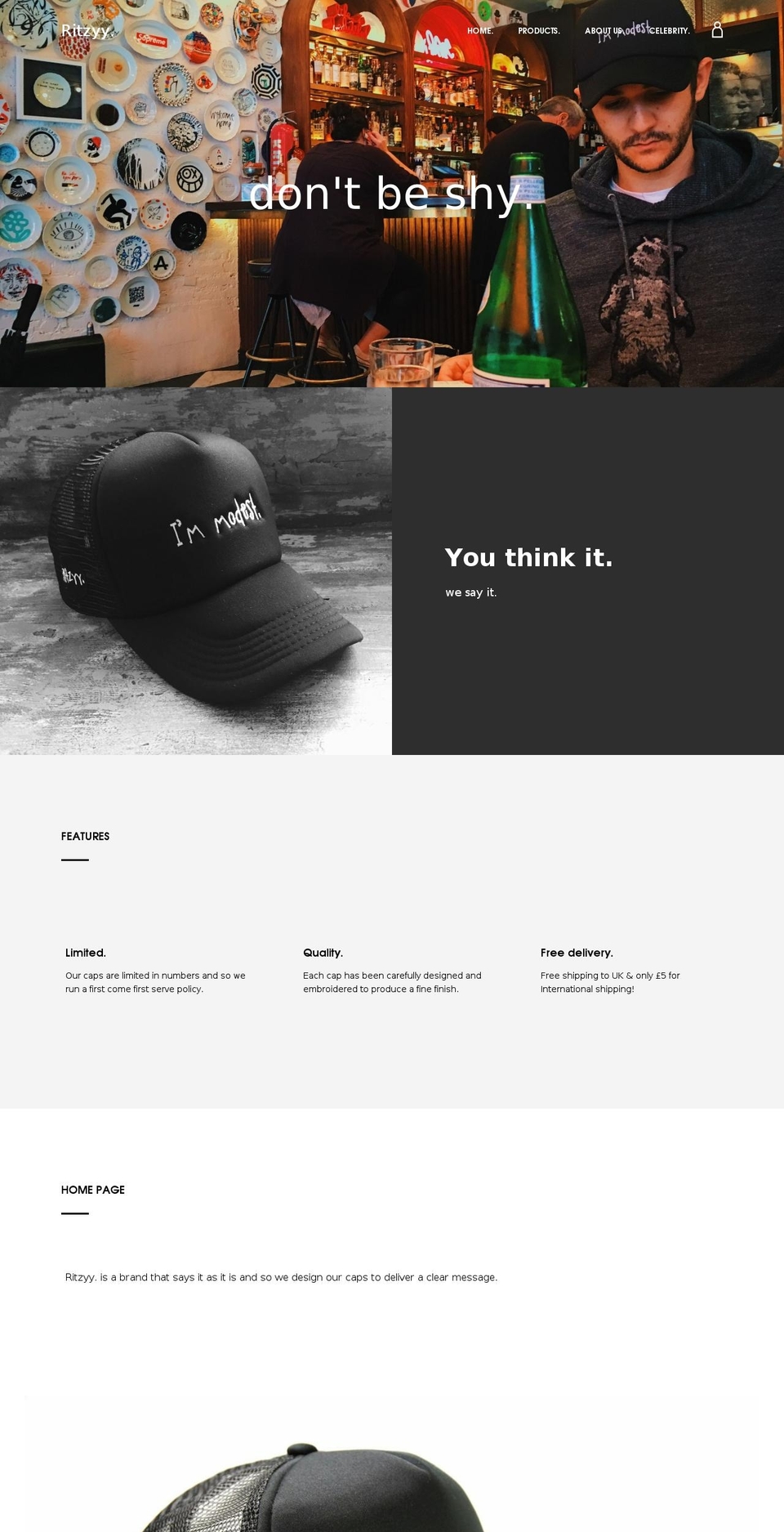 ritzyy.com — Shopify storefront screenshot
