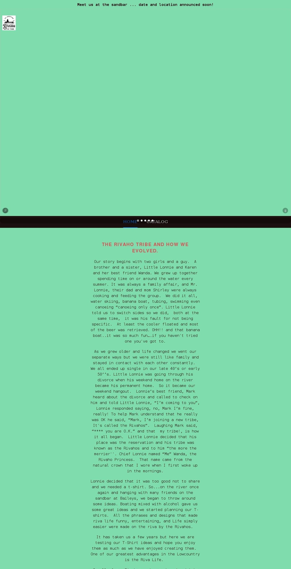 rivaho.com shopify website screenshot