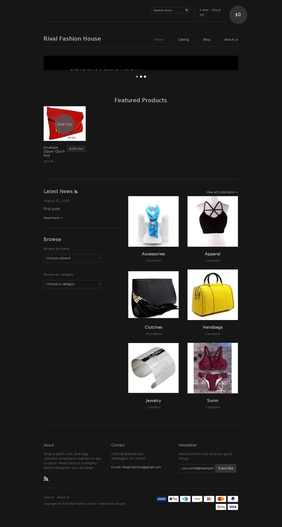 rivalfashionhouse.com — Shopify storefront screenshot