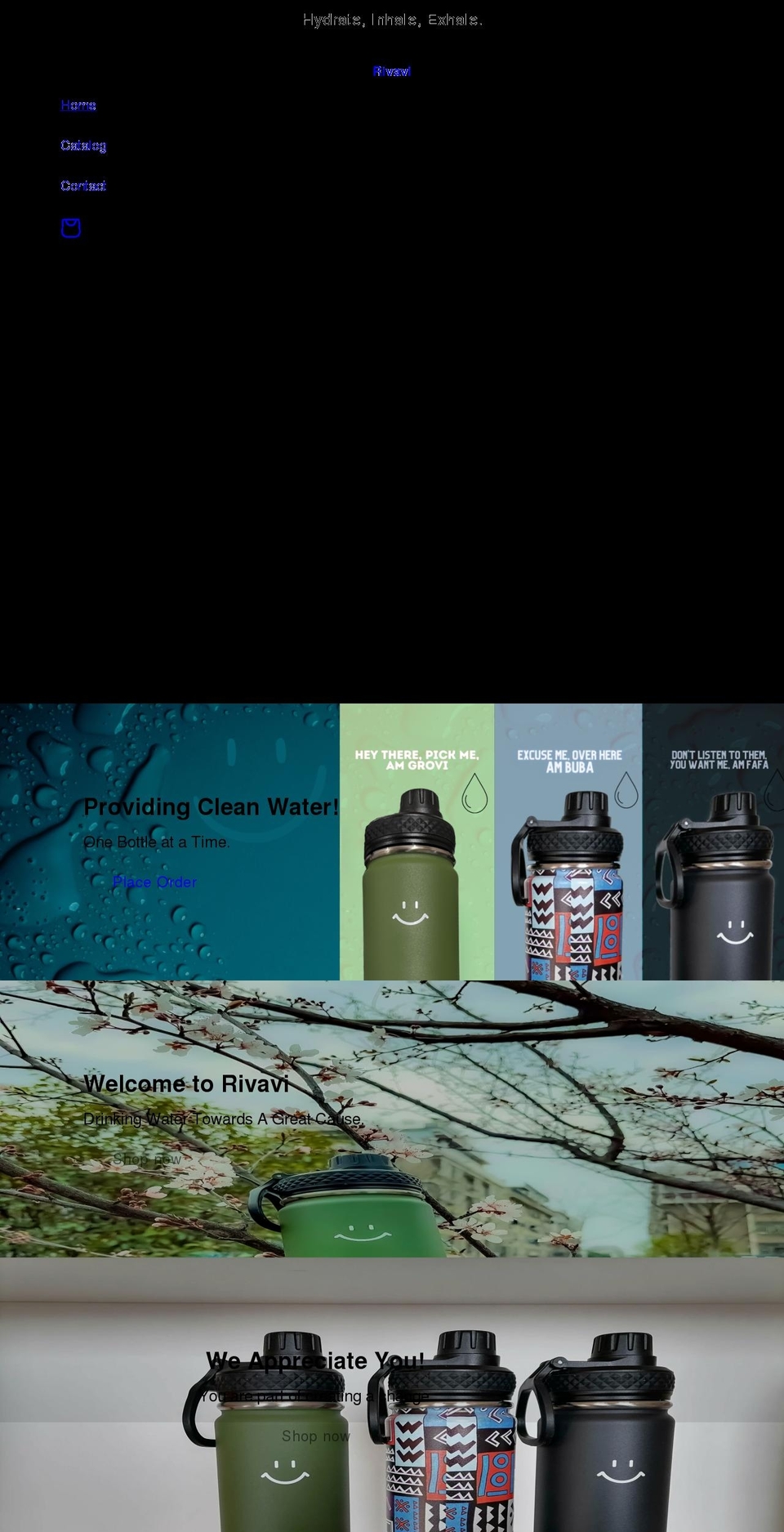 rivavi.com shopify website screenshot