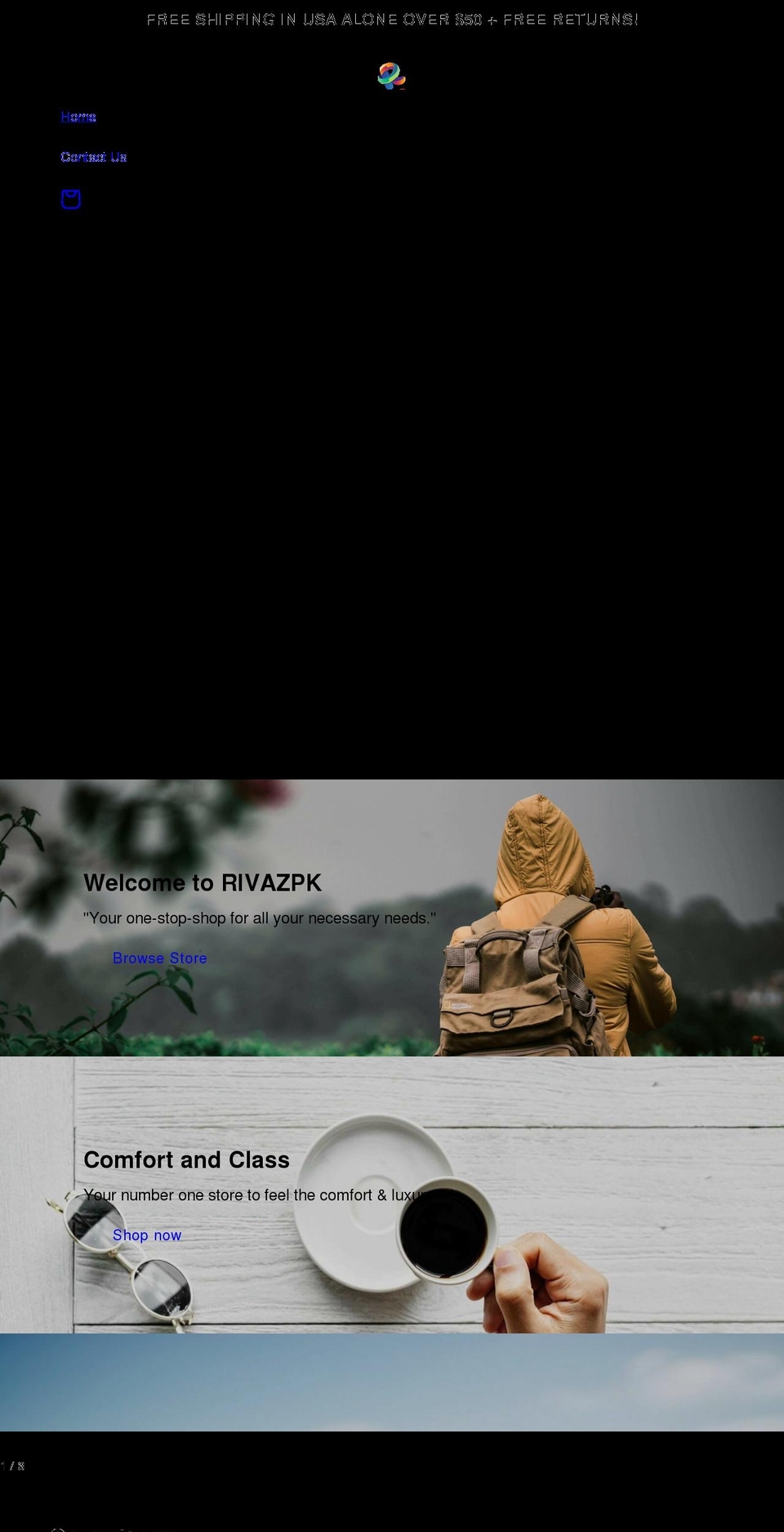 rivazpk.com shopify website screenshot