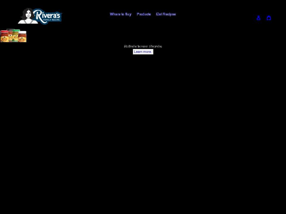 riverassalsa.com shopify website screenshot