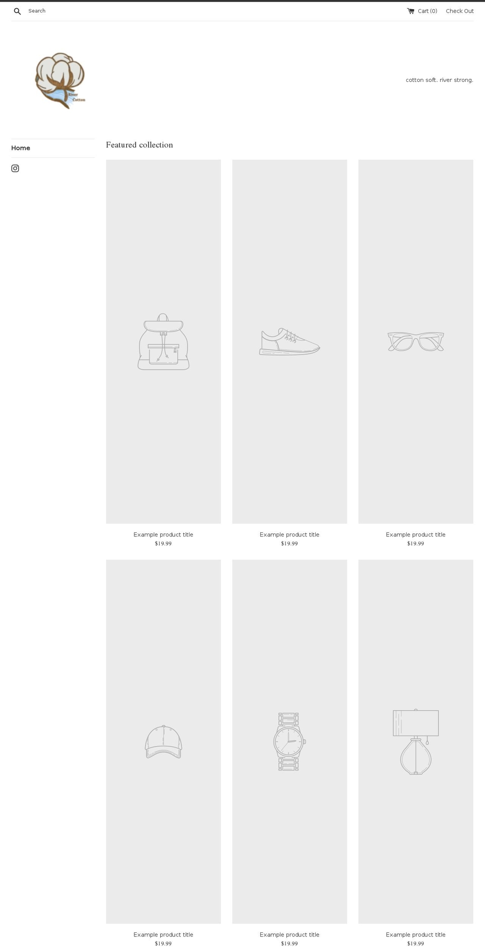 rivercotton.com — Shopify storefront screenshot