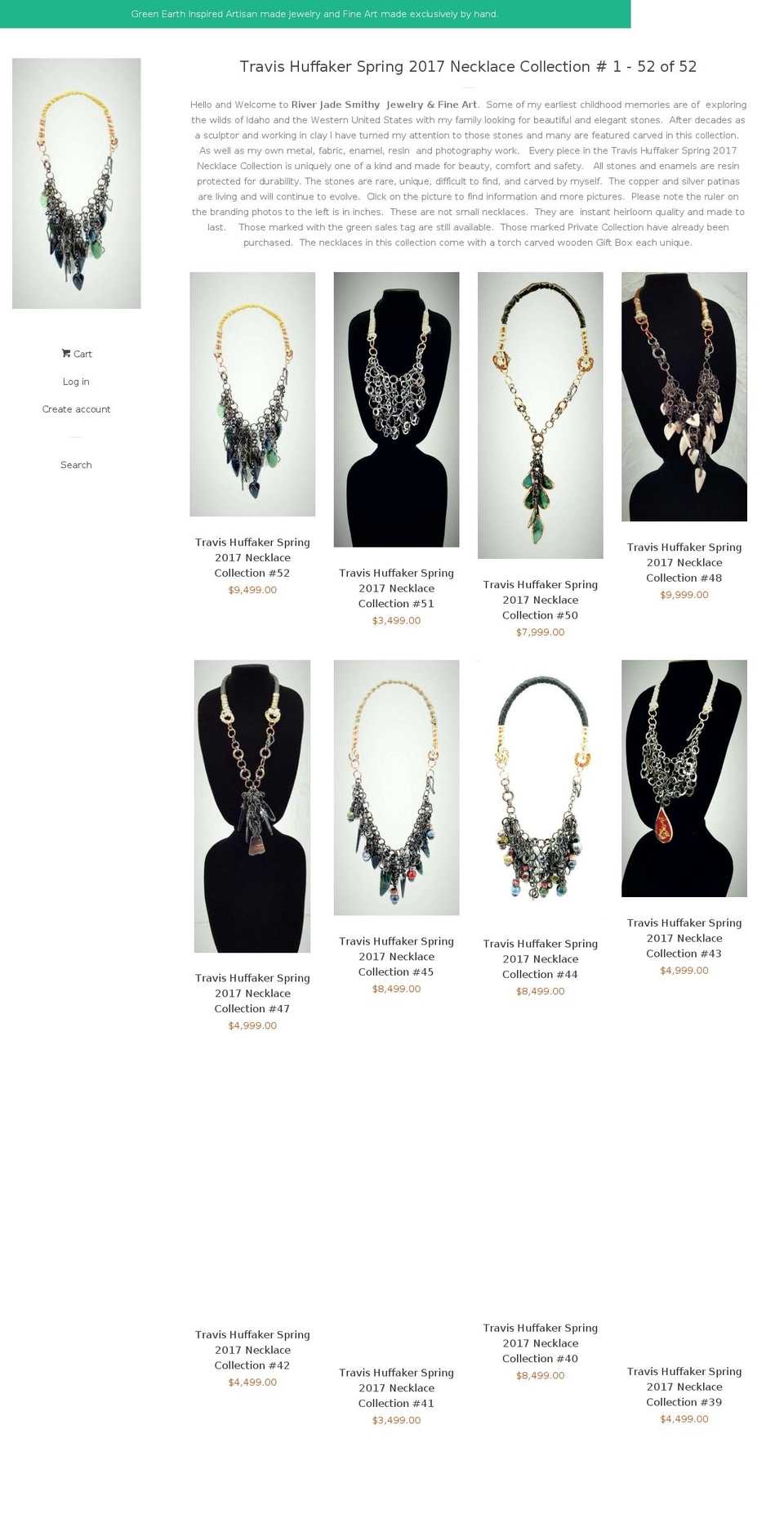 riverjadesmithy.com — Shopify storefront screenshot