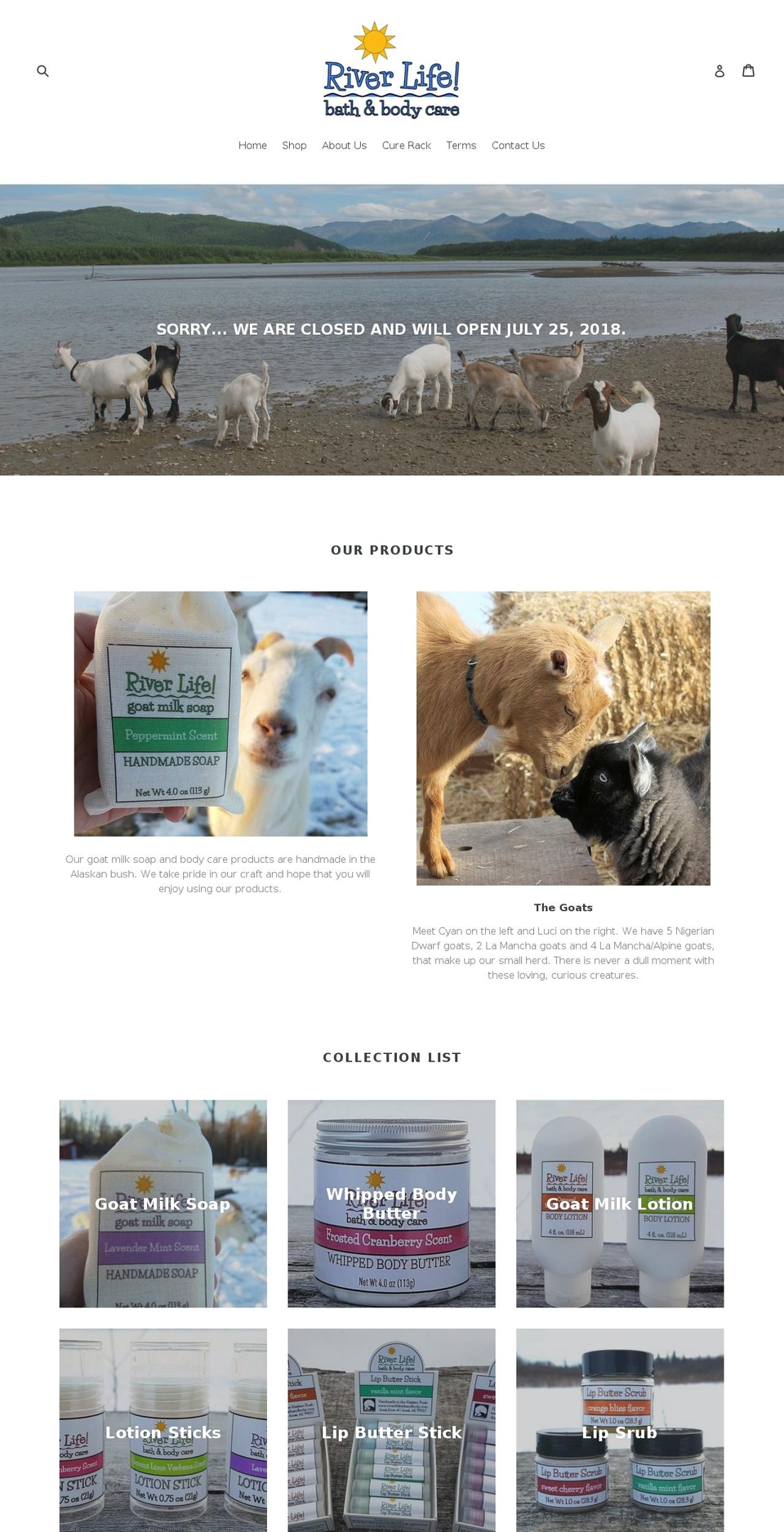 riverlifebathandbody.com — Shopify storefront screenshot