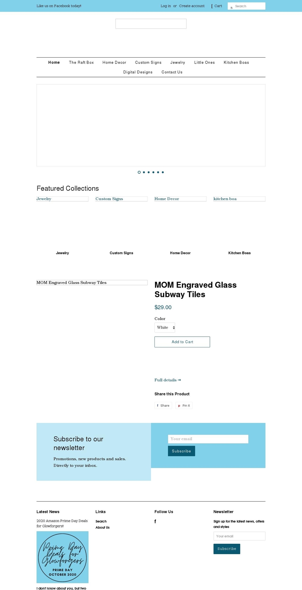 riverottercreations.com shopify website screenshot