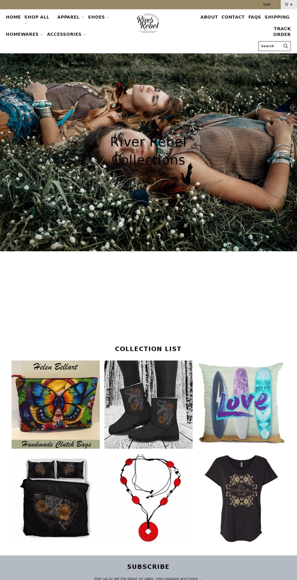 riverrebel.com shopify website screenshot