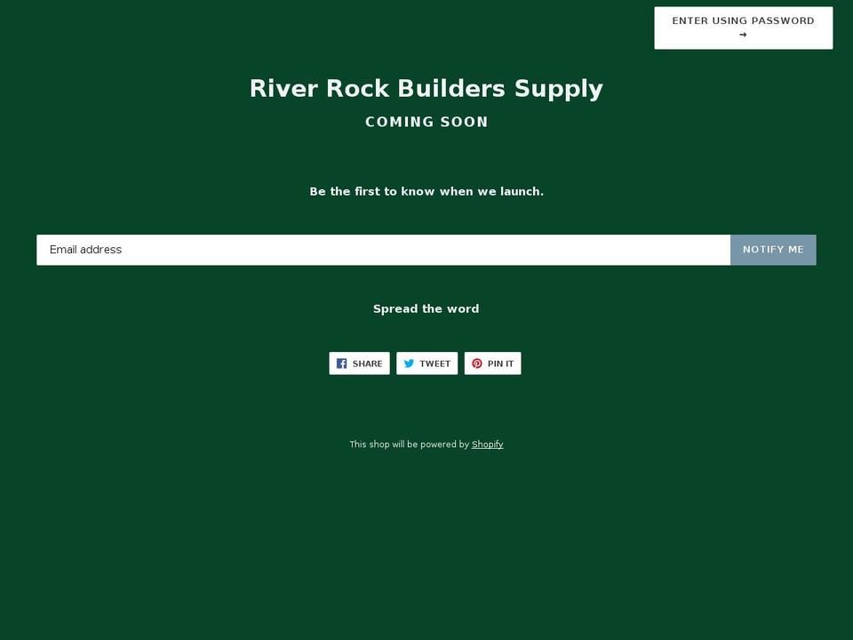 riverrockbuilderssupply.com — Shopify storefront screenshot