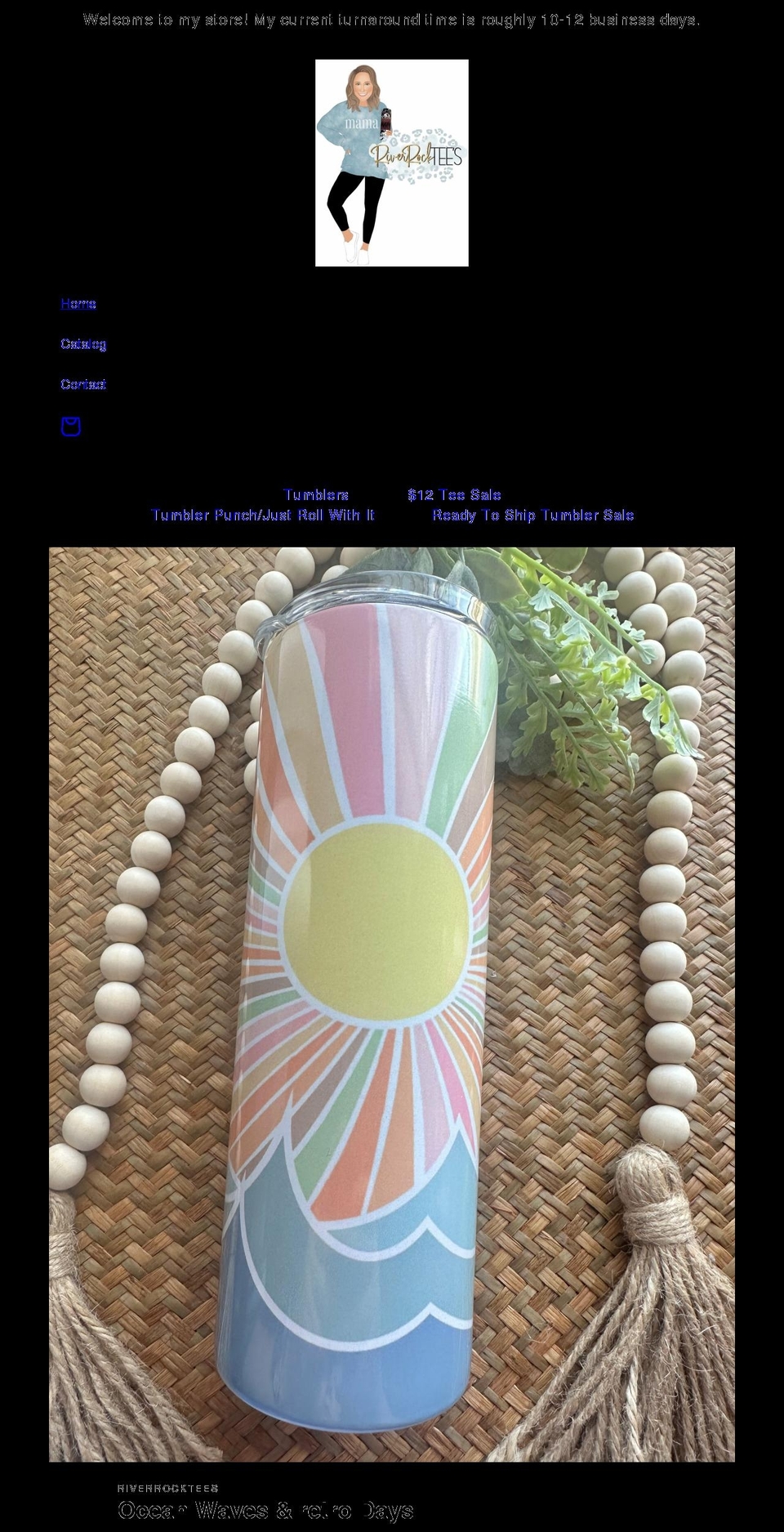 riverrocktees.com shopify website screenshot