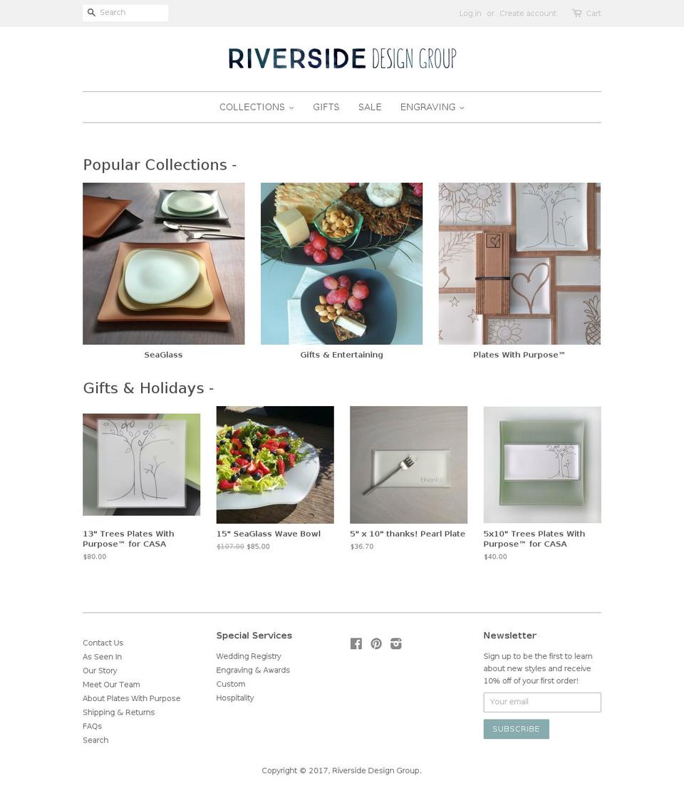 riversidedesigns.com shopify website screenshot