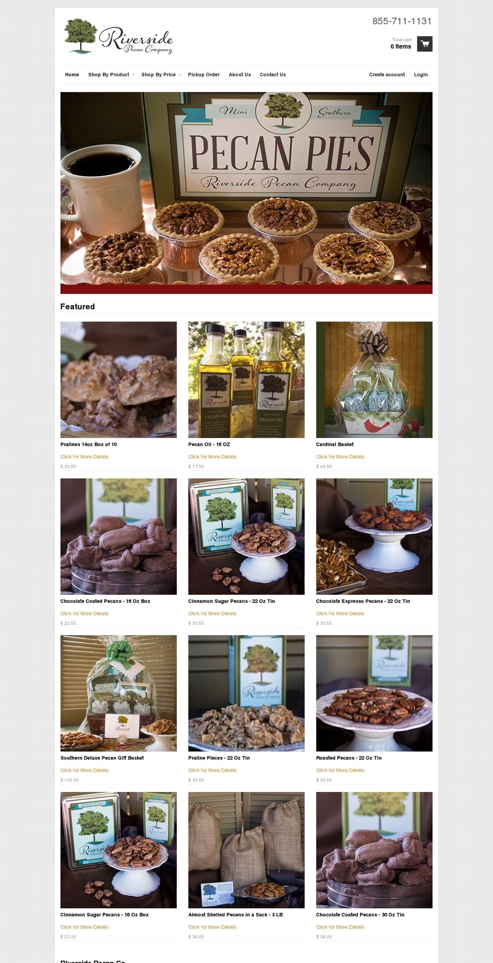 riversidepecanco.com shopify website screenshot
