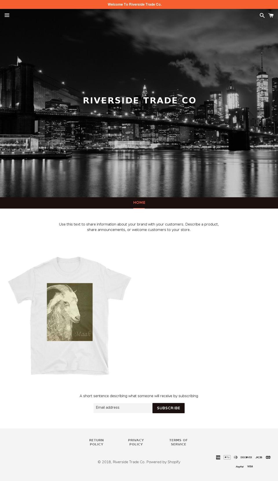 riversidetradeco.com — Shopify storefront screenshot