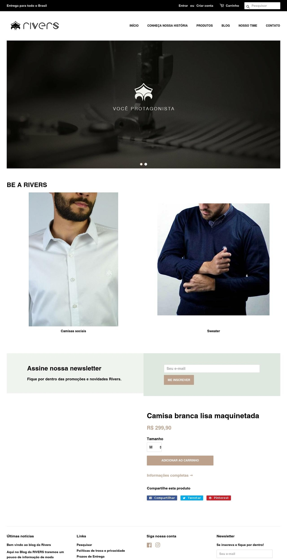 riversstore.com — Shopify storefront screenshot