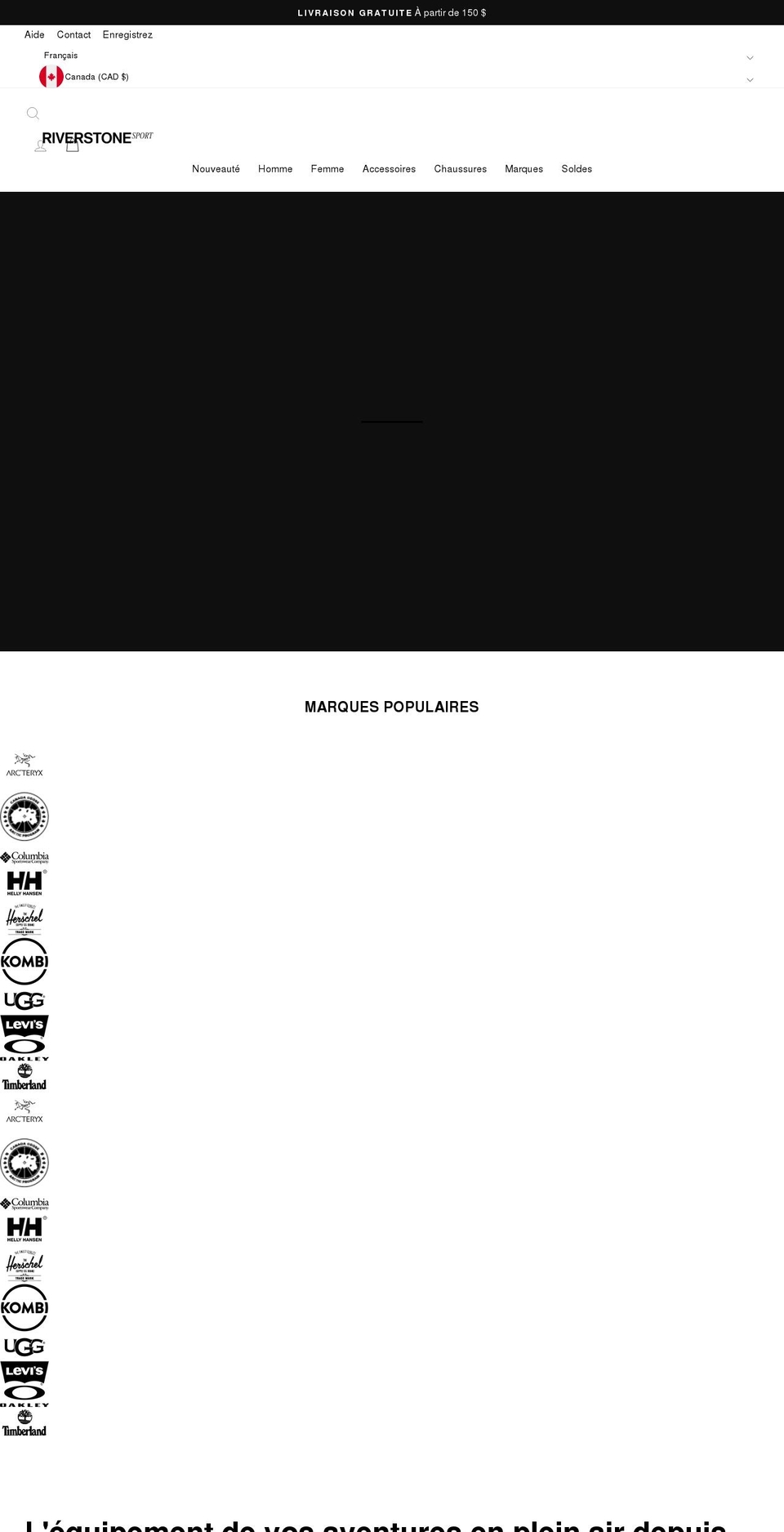 riverstonesport.com shopify website screenshot