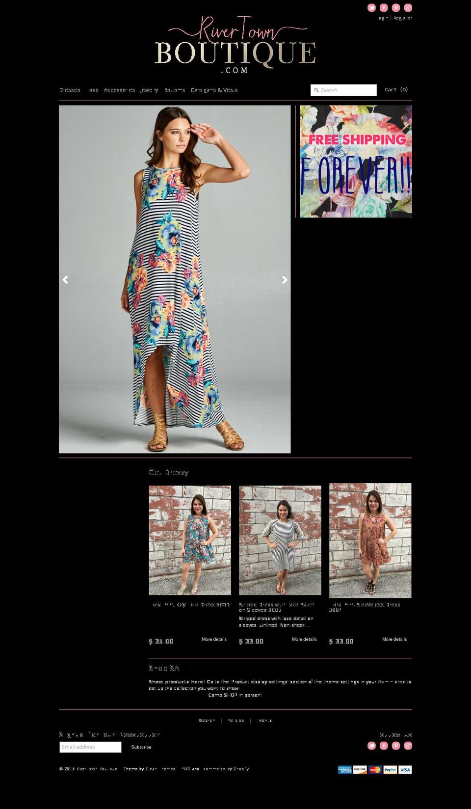 rivertownboutique.com shopify website screenshot