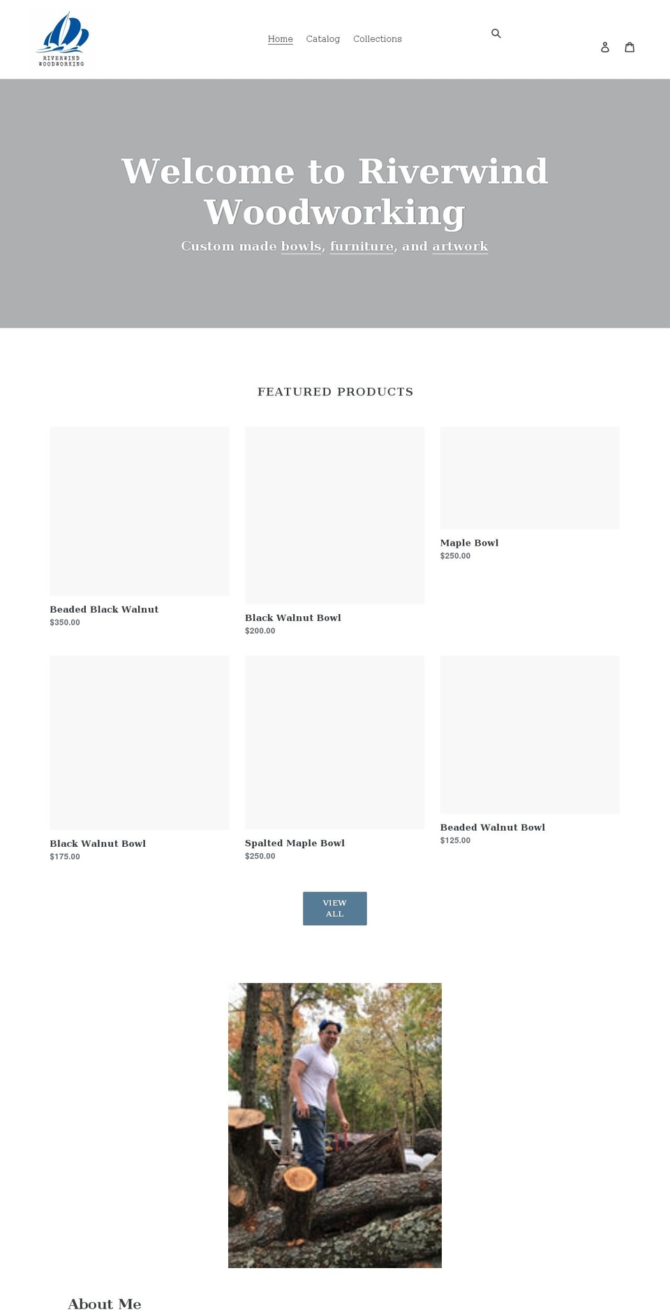 riverwindwood.com shopify website screenshot