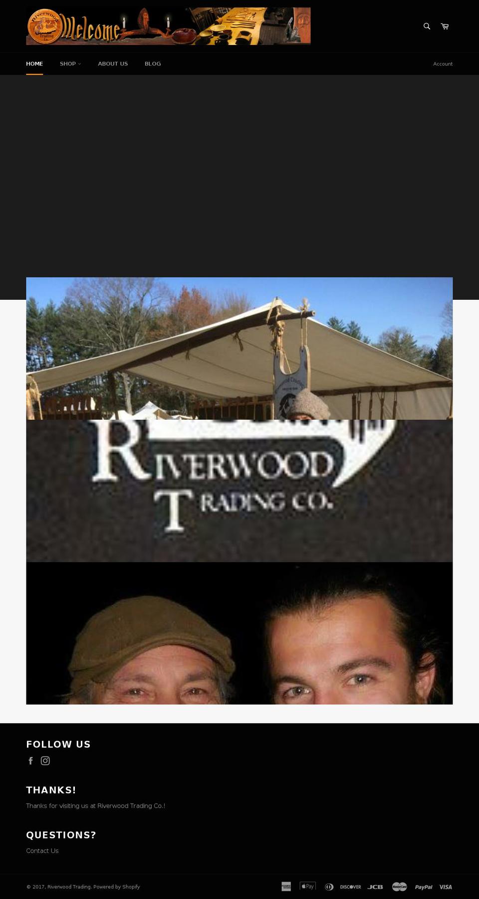 riverwoodtradingco.com shopify website screenshot