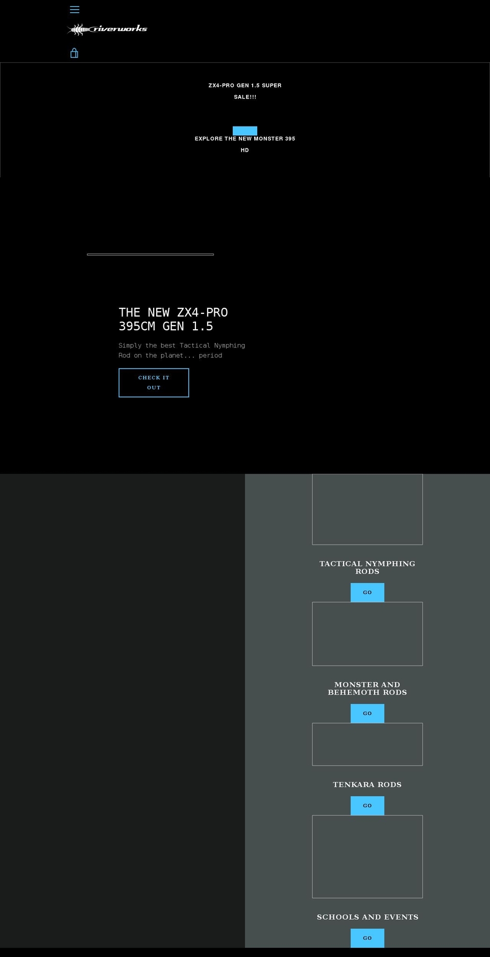 riverworksrodco.com shopify website screenshot