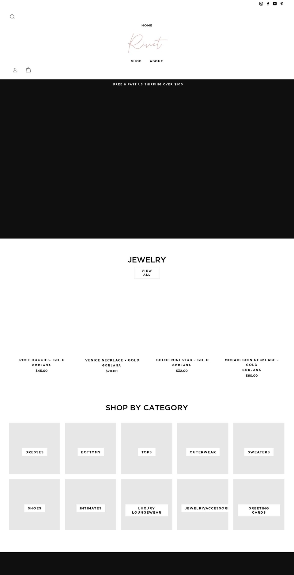 rivetcollective.com shopify website screenshot