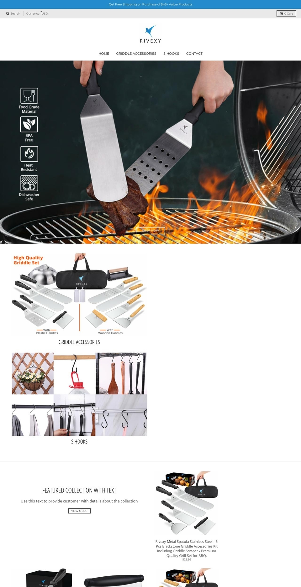 rivexy.com shopify website screenshot