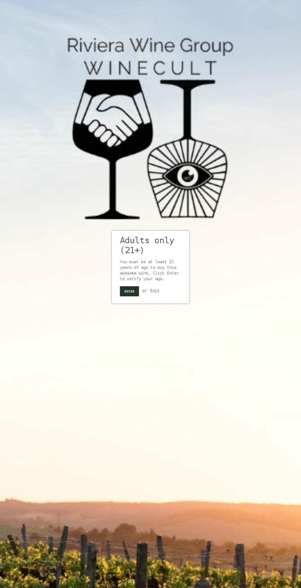riviera-wine-group.myshopify.com shopify website screenshot