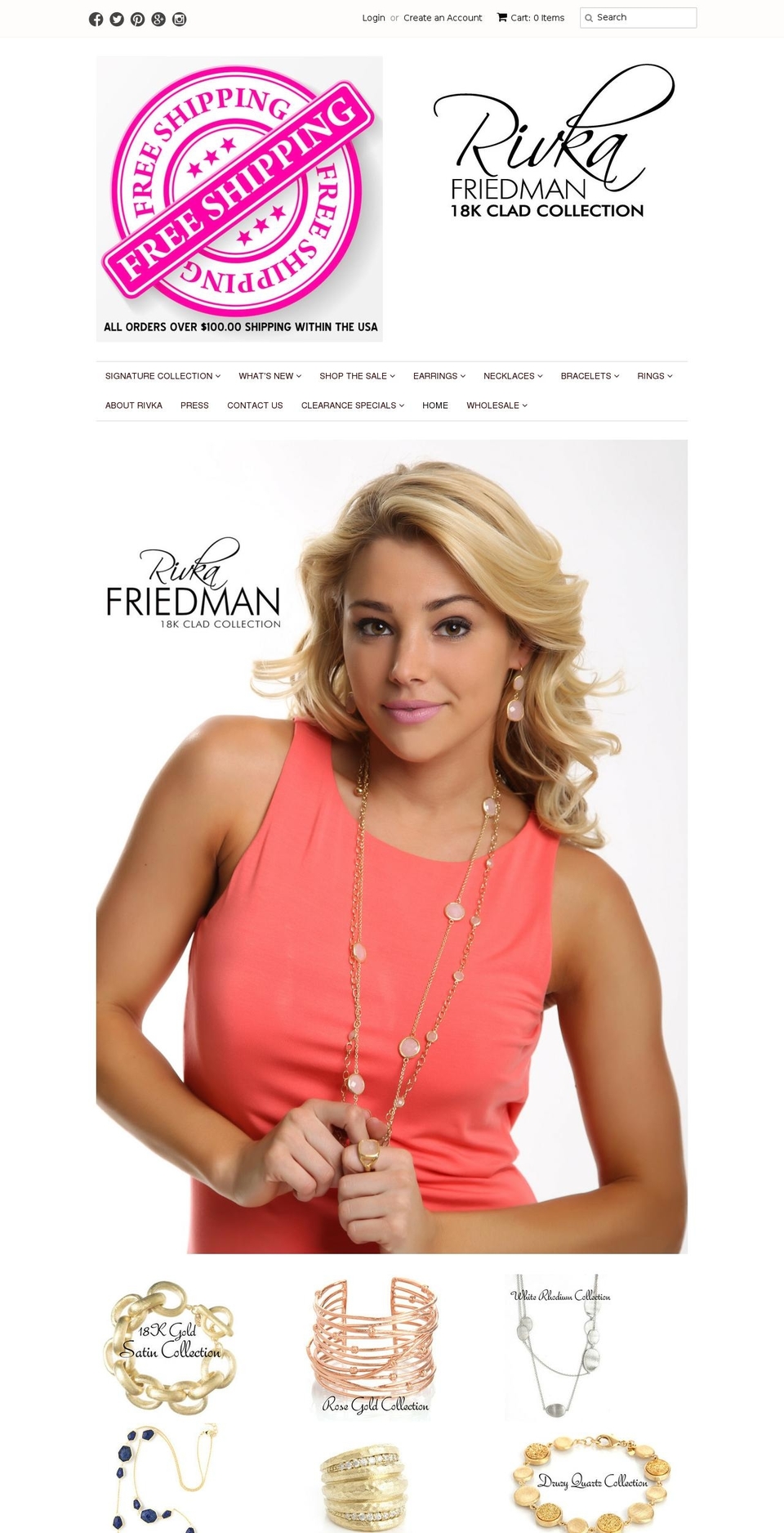 rivkafriedman.com shopify website screenshot