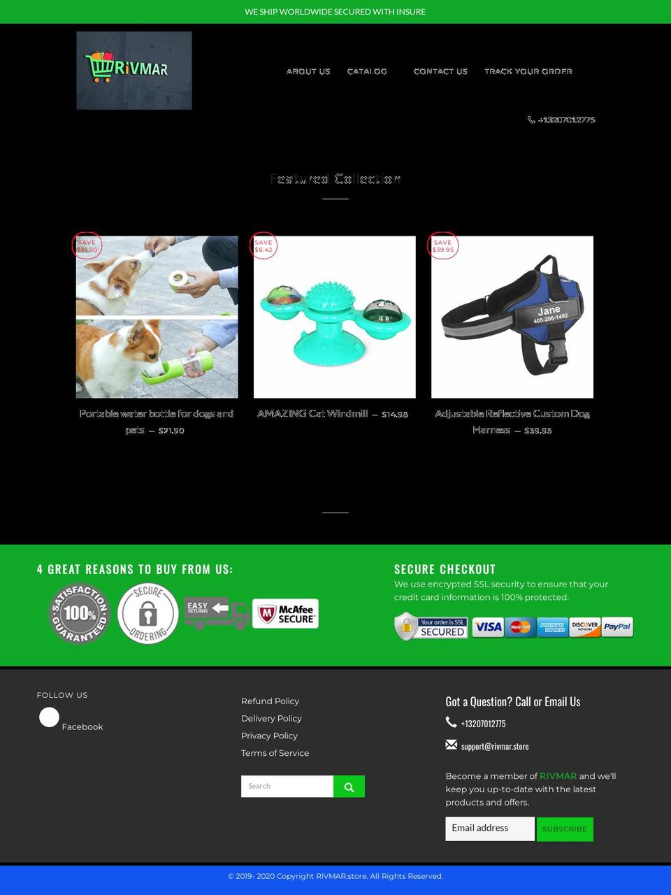 rivmar.store shopify website screenshot