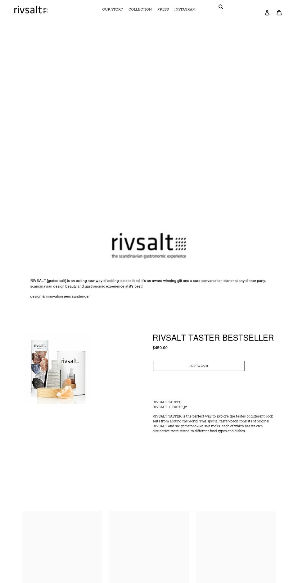 rivsalt.hk shopify website screenshot