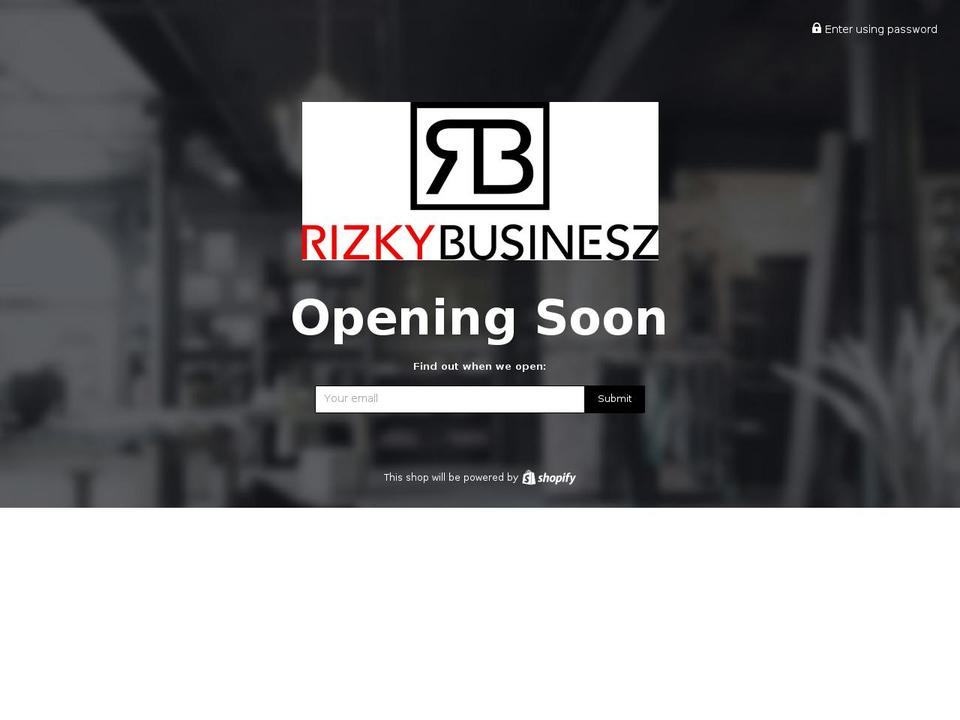 rizkybusinesz.com shopify website screenshot