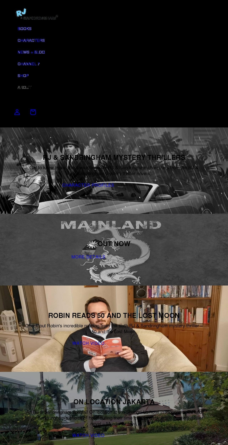 rjandsandringham.com shopify website screenshot