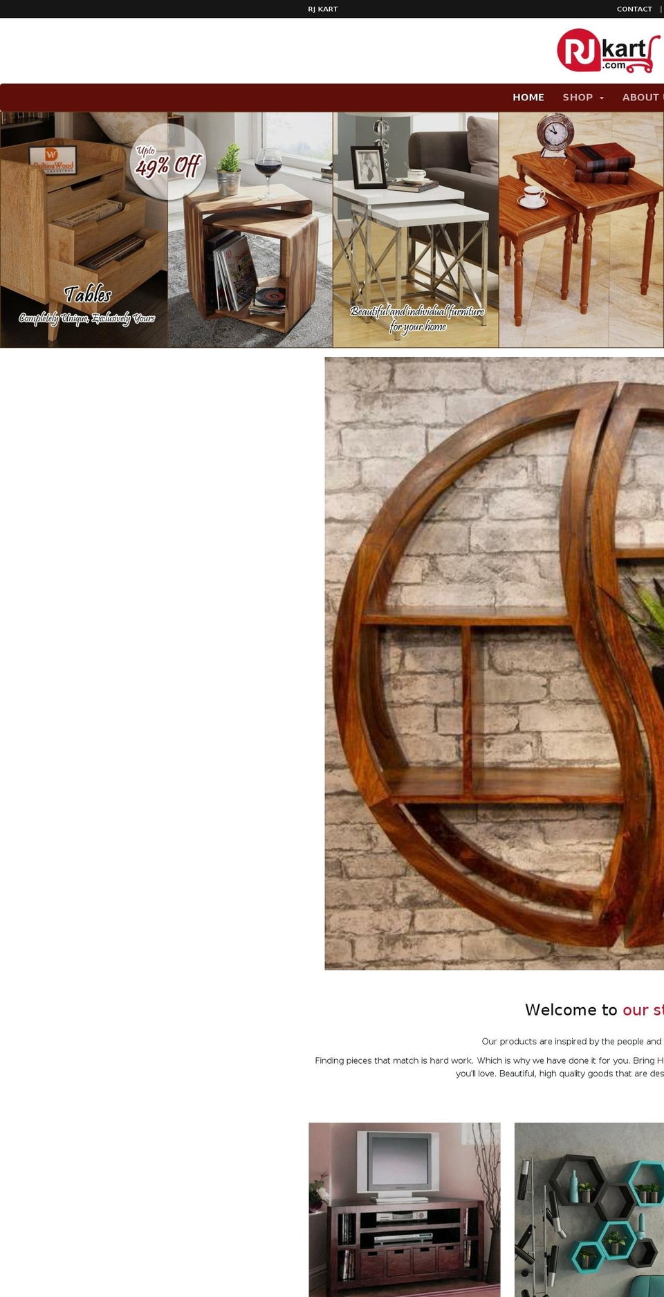 rjkart.com — Shopify storefront screenshot