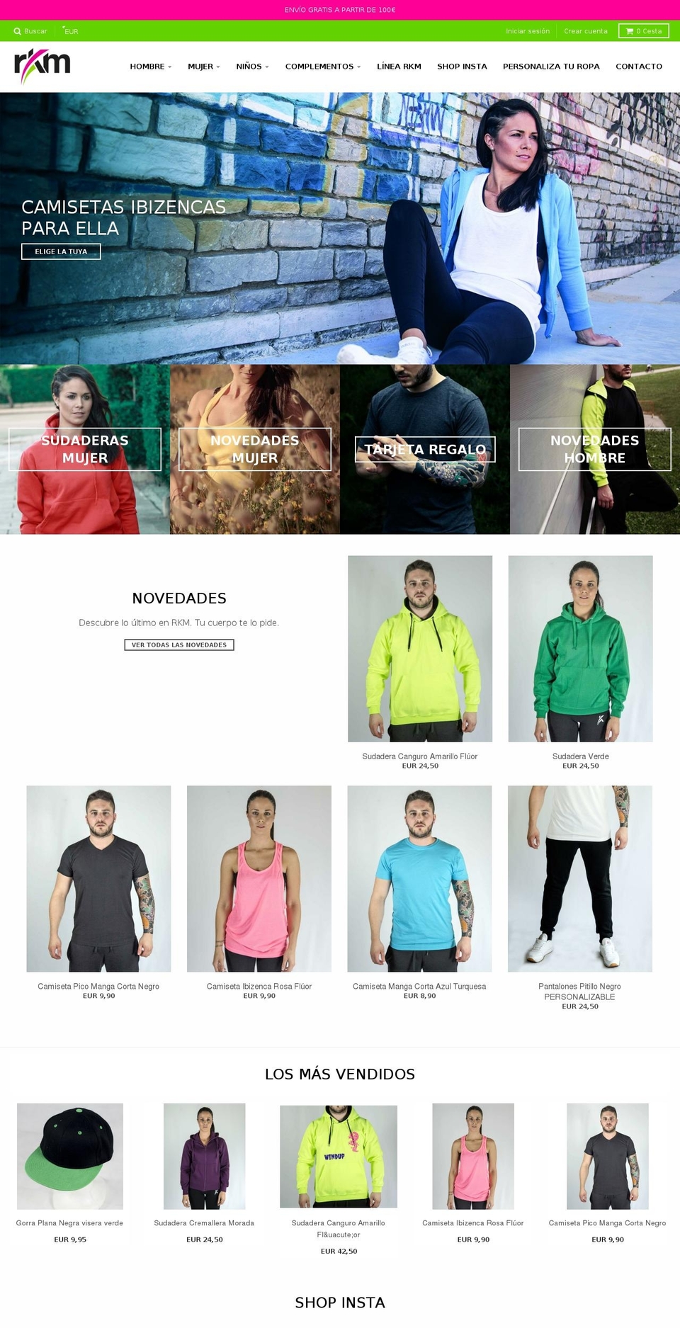 rkm.es shopify website screenshot