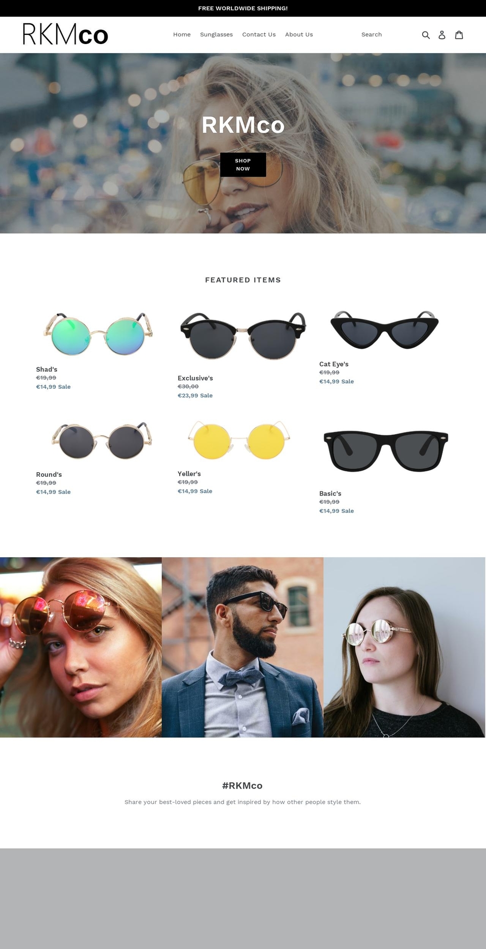 rkmstore.com — Shopify storefront screenshot