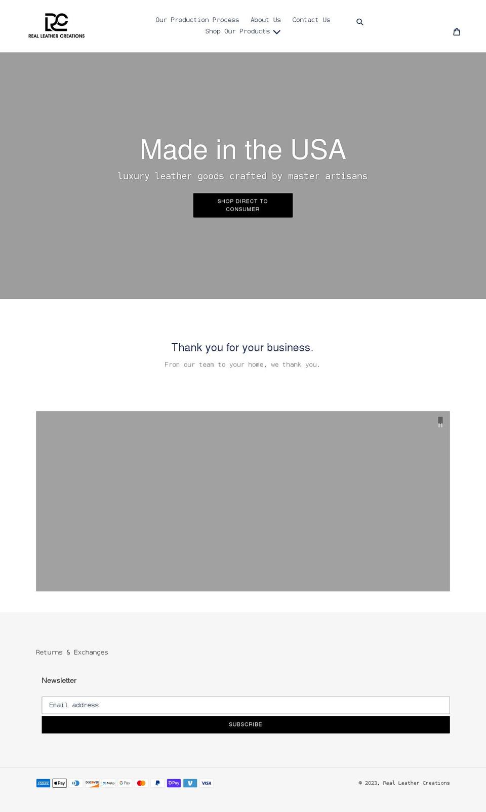 rlcmasks.com shopify website screenshot