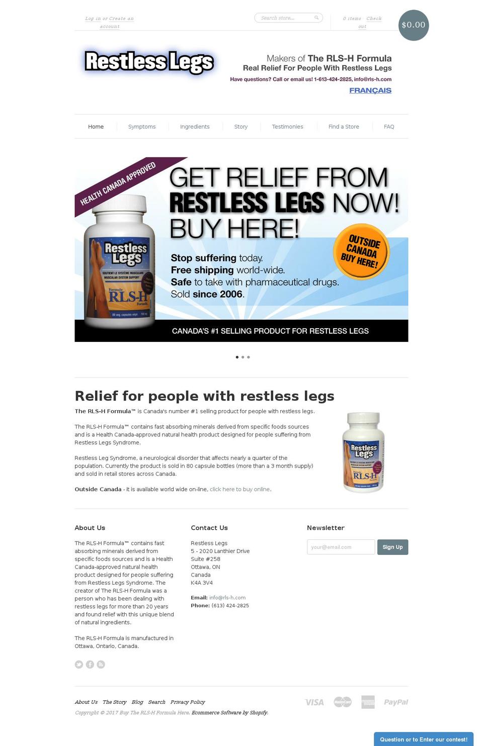 rls-h.com shopify website screenshot