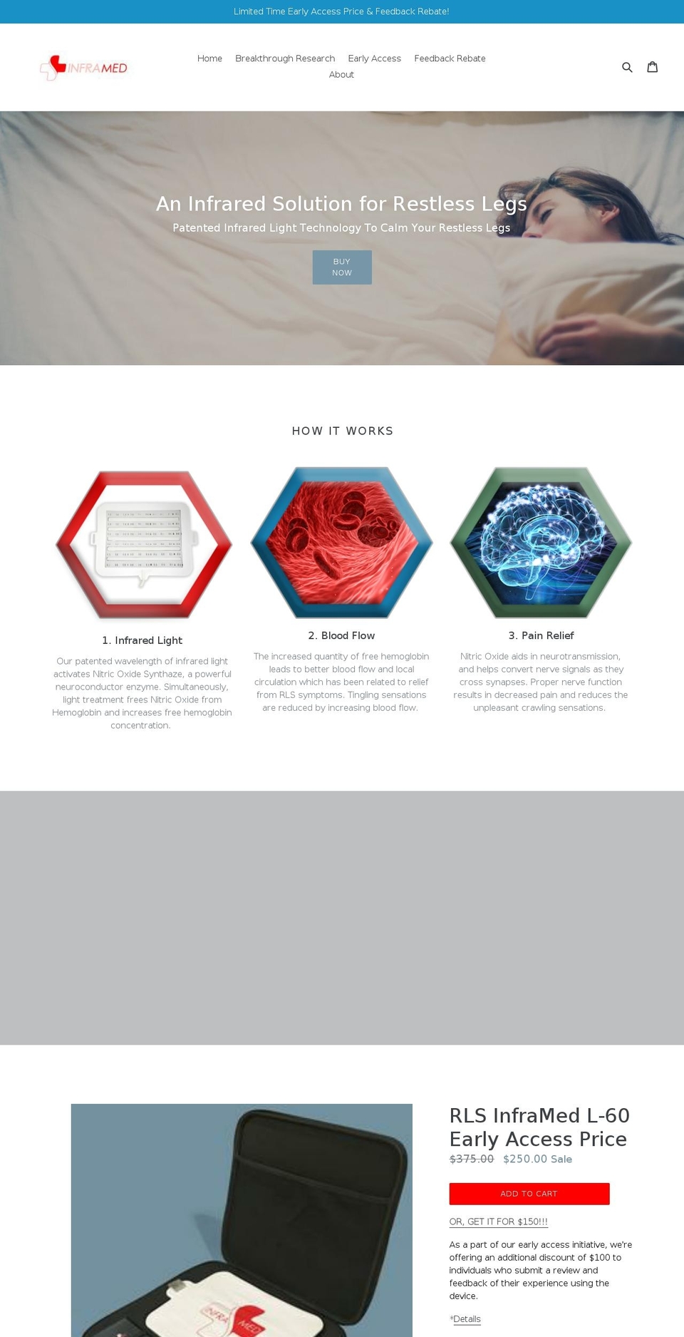 rlsinframed.com — Shopify storefront screenshot