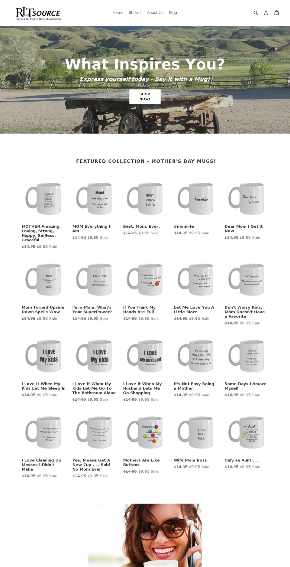 rltstore.com shopify website screenshot