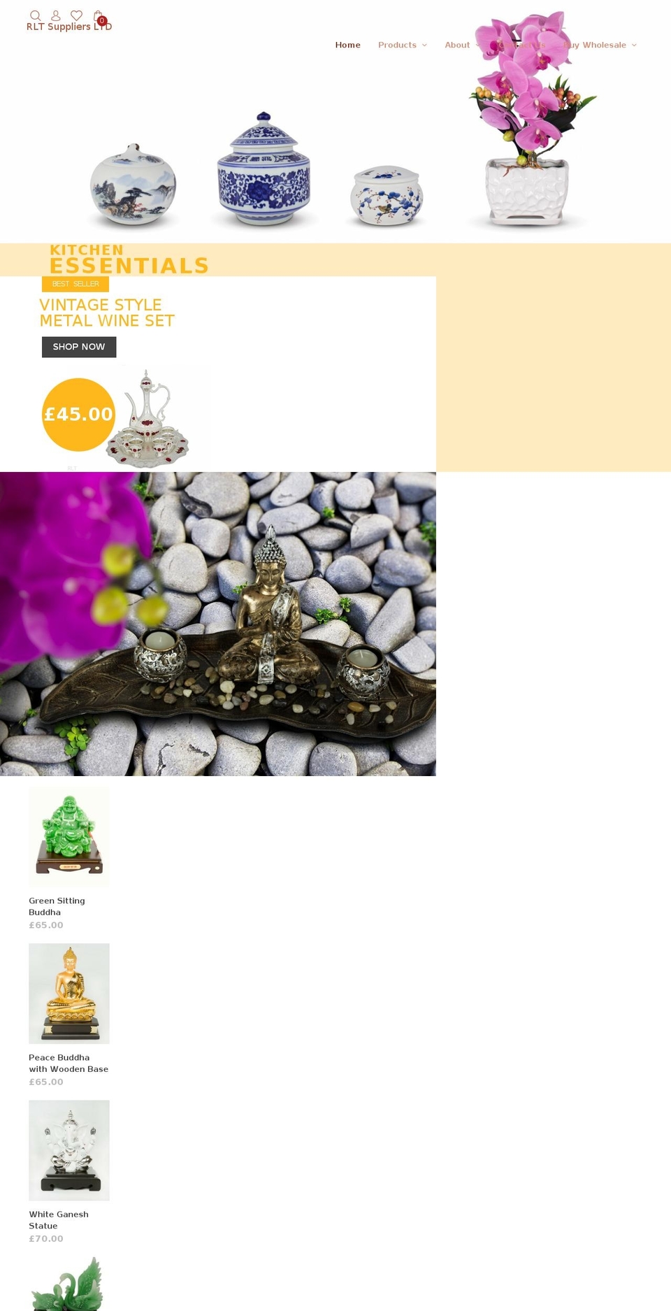 rltsuppliers.com — Shopify storefront screenshot