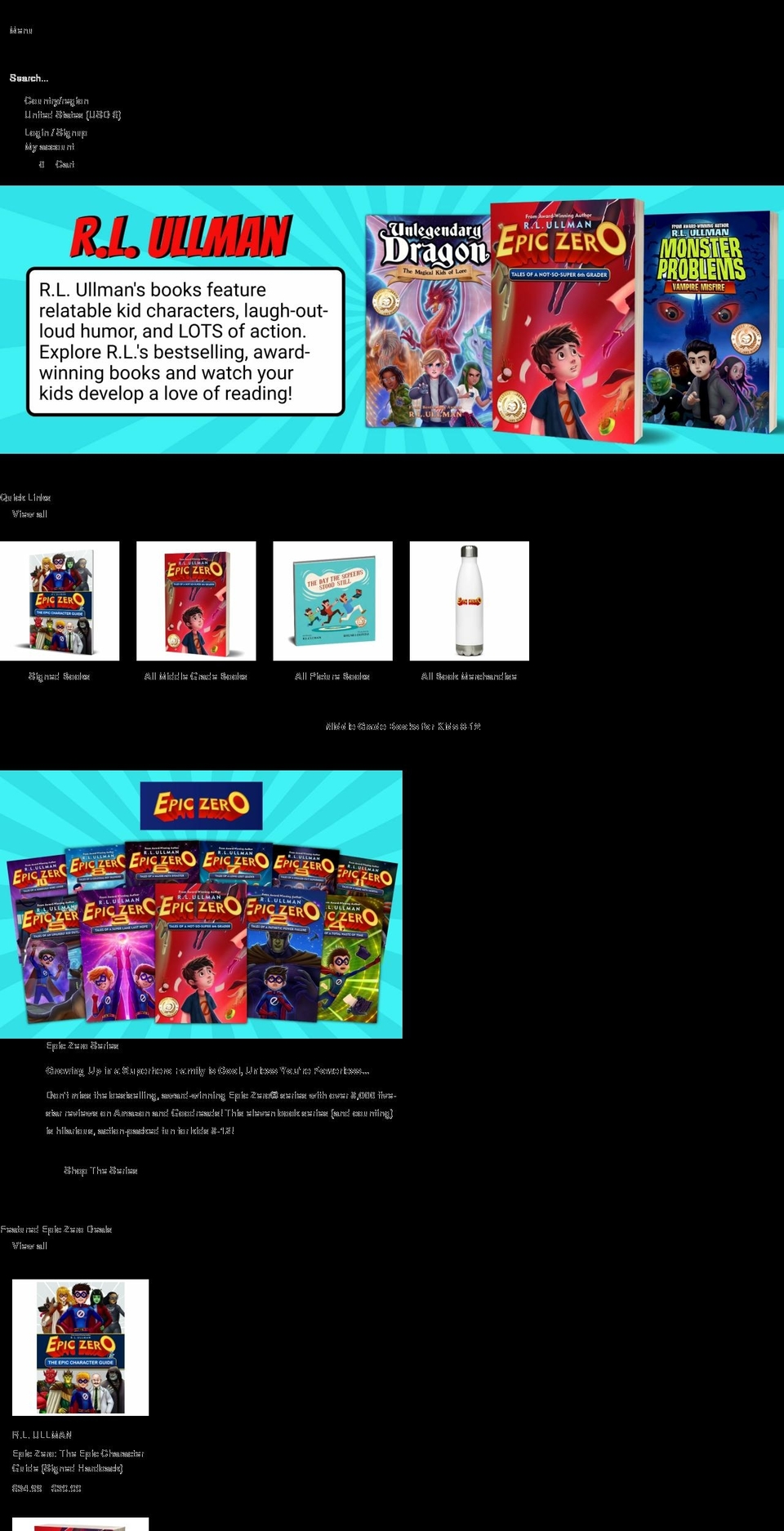 rlullman.com shopify website screenshot