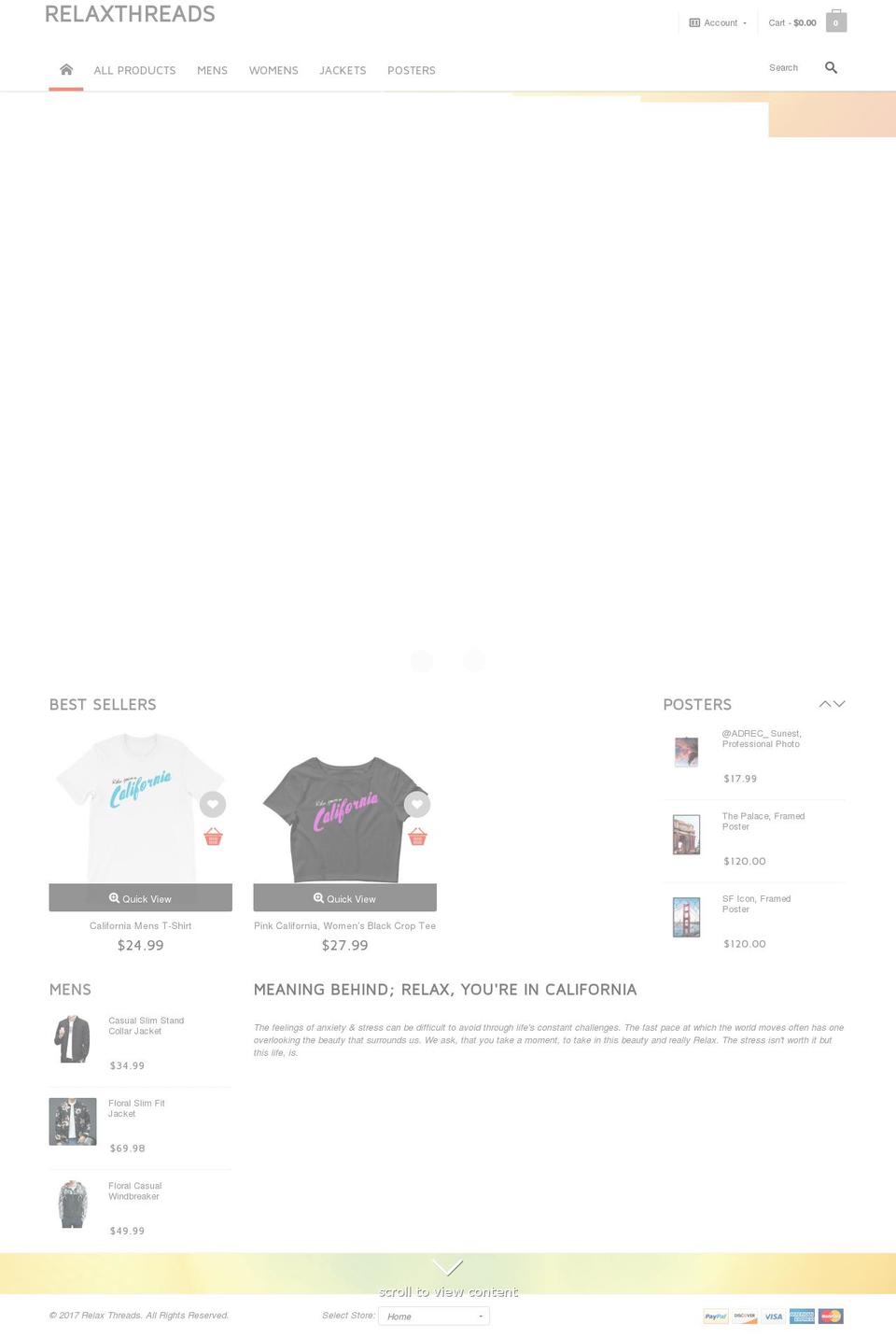 rlxthreads.com — Shopify storefront screenshot